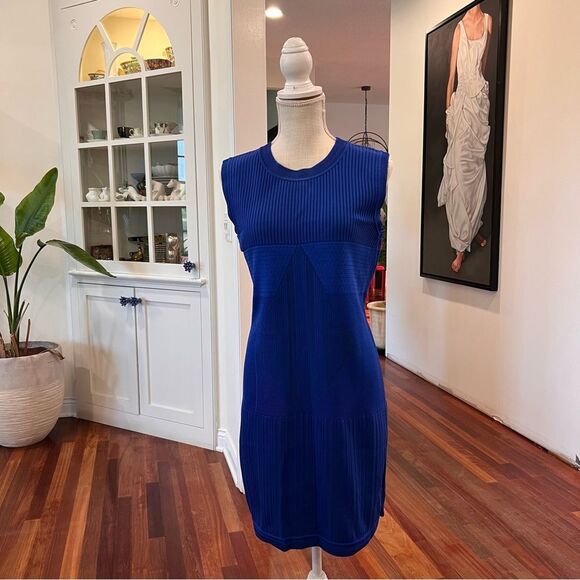 CHANEL Royal Blue Knit Dress - Picture 1 of 12